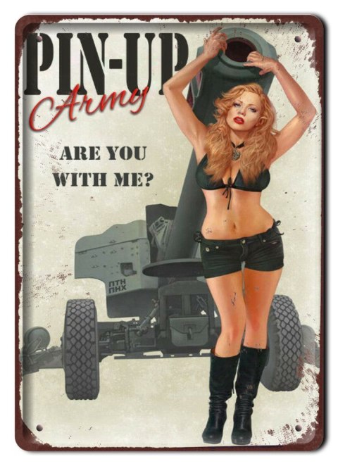BROŃ PLAKAT METALOWY SZYLD TABLICZKA RETRO #11881