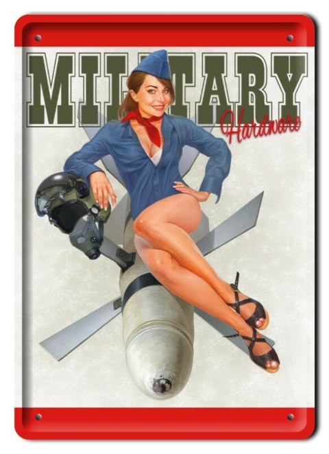 BROŃ TABLICZKA METALOWY SZYLD PLAKAT RETRO #11856