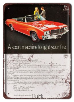 BUICK PLAKAT METALOWY SZYLD VINTAGE RETRO #05337