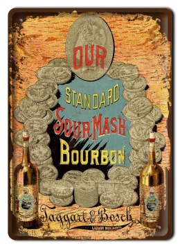 BURBON PLAKAT METALOWY SZYLD RETRO VINTAGE #10151