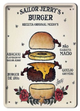 BURGER METALOWY SZYLD PLAKAT VINTAGE RETRO #08185
