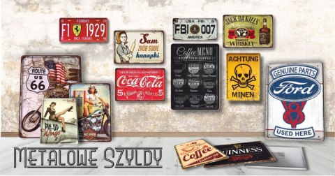 BURGERS METALOWY SZYLD PLAKAT RETRO #11892