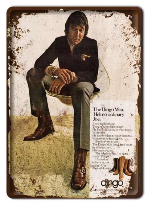BUTY PLAKAT METALOWY SZYLD OBRAZEK RETRO #10186