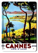 CANNES METALOWY SZYLD PLAKAT VINTAGE RETRO #08716