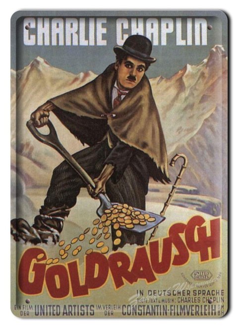 CHAPLIN METALOWY SZYLD PLAKAT VINTAGE RETRO #01617