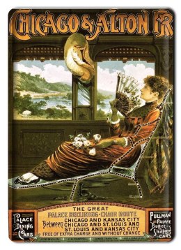 CHCAGO METALOWY SZYLD PLAKAT VINTAGE RETRO #08483