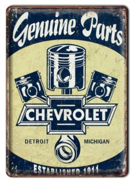 CHEVROLET METALOWY SZYLD PLAKAT RETRO #00987