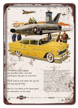 CHEVROLET PLAKAT METALOWY SZYLD RETRO VINTAGE #11333