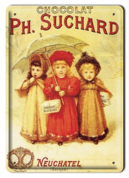 CHOCOLAT METALOWY SZYLD PLAKAT RETRO #00507
