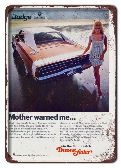 CHRYSER DODGE METALOWY SZYLD PLAKAT RETRO #05371