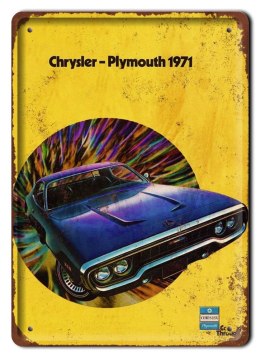 CHRYSER-PLYMOUTH PLAKAT METALOWY SZYLD RETRO #05368