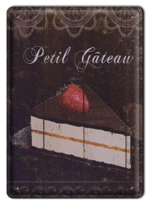 CIASTO METALOWY SZYLD PLAKAT VINTAGE RETRO #00695