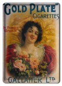 CIGARETTES METALOWY SZYLD PLAKAT VINTAGE #01929