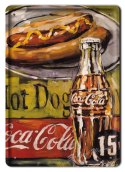 COCA COLA HOT DOGS METALOWY SZYLD VINTAGE #02223