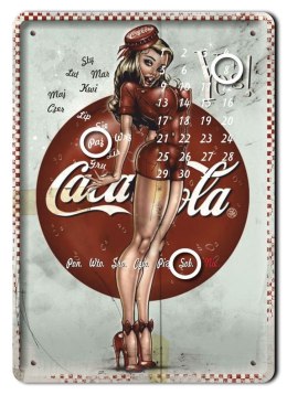 COCA COLA KALENDARZ METALOWY SZYLD RETRO #06709
