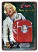 COCA COLA METALOWY SZYLD MARILYN MONROE #08358