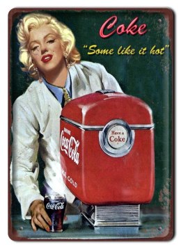 COCA COLA METALOWY SZYLD MARILYN MONROE #08358