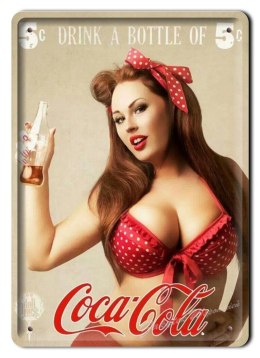 COCA COLA METALOWY SZYLD OBRAZEK VINTAGE #02261