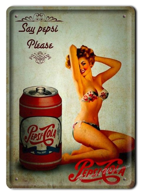 COCA COLA METALOWY SZYLD OBRAZEK VINTAGE #02448
