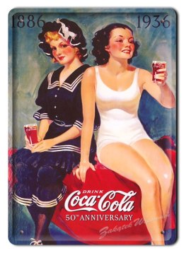 COCA COLA METALOWY SZYLD OBRAZEK VINTAGE #02516