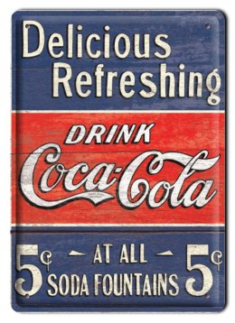 COCA COLA METALOWY SZYLD PLAKAT RETRO #00541