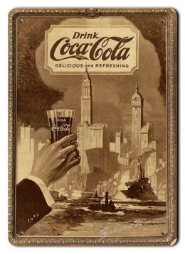 COCA COLA METALOWY SZYLD PLAKAT RETRO #06155