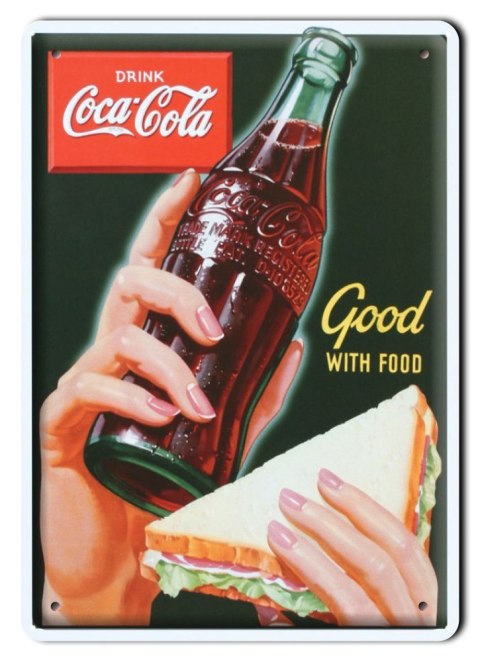 COCA COLA METALOWY SZYLD PLAKAT VINTAGE #00670