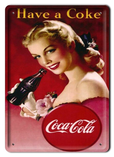 COCA COLA METALOWY SZYLD VINTAGE RETRO #09621