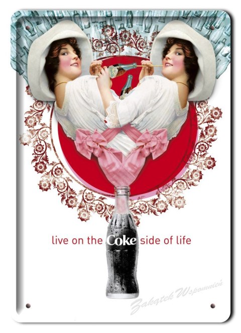 COCA COLA PLAKAT METALOWY SZYLD OBRAZEK RETRO #02519