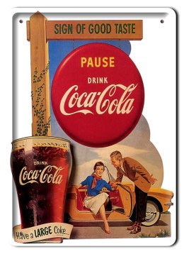 COCA COLA PLAKAT METALOWY SZYLD RETRO #10292