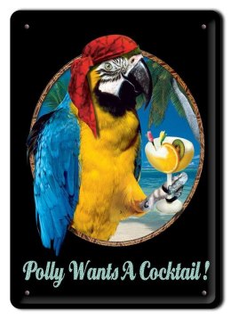COCKTAIL DRINK METALOWY SZYLD PLAKAT RETRO #07470