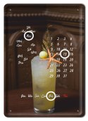 COCKTAIL KALENDARZ METALOWY SZYLD RETRO #06431