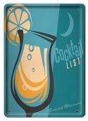 COCKTAIL METALOWY SZYLD PLAKAT VINTAGE RETRO #03855