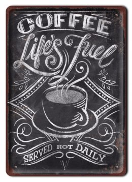 COFFEE KAWA PLAKAT METALOWY SZYLD RETRO #07918