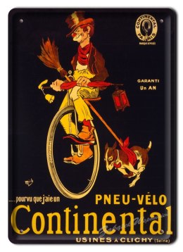 CONTINENTAL METALOWY SZYLD PLAKAT VINTAGE #02026