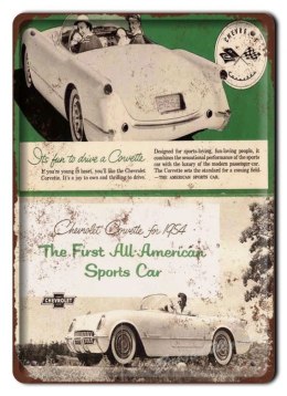 CORVETTE METALOWY SZYLD BLASZKA PLAKAT RETRO #06374