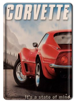 CORVETTE METALOWY SZYLD PLAKAT RETRO #00478