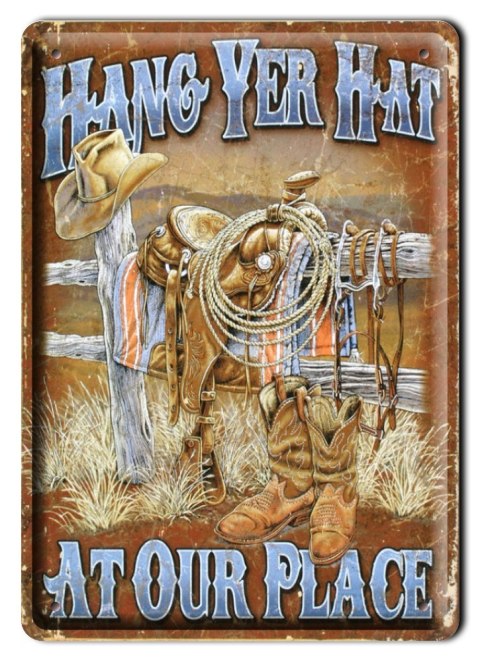 COUNTRY METALOWY SZYLD PLAKAT VINTAGE RETRO #00286