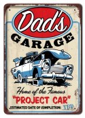 DADS GARAGE GARAŻ METALOWY SZYLD PLAKAT RETRO#07743