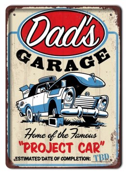 DADS GARAGE GARAŻ METALOWY SZYLD PLAKAT RETRO#07743