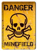 DANGER PLAKAT METALOWY SZYLD VINTAGE RETRO #05713