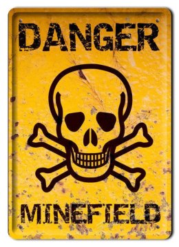 DANGER PLAKAT METALOWY SZYLD VINTAGE RETRO #05713