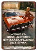 DODGE PLAKAT METALOWY SZYLD RETRO #05341