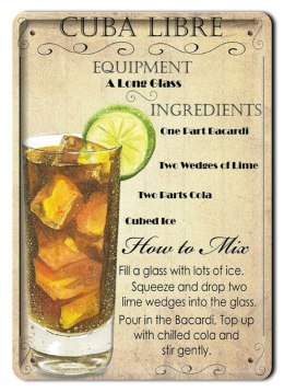 DRINK PLAKAT METALOWY SZYLD TABLICZKA RETRO #11777