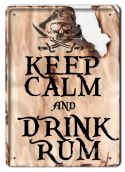 DRINK RUM METALOWY SZYLD PLAKAT RETRO #02221