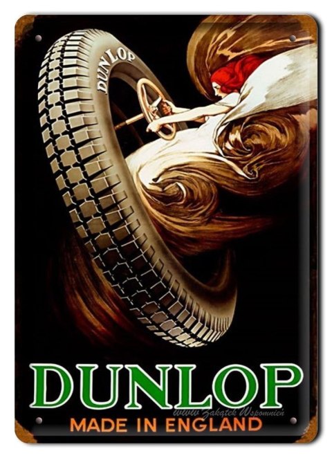 DUNLOP METALOWY SZYLD PLAKAT OBRAZEK #01306