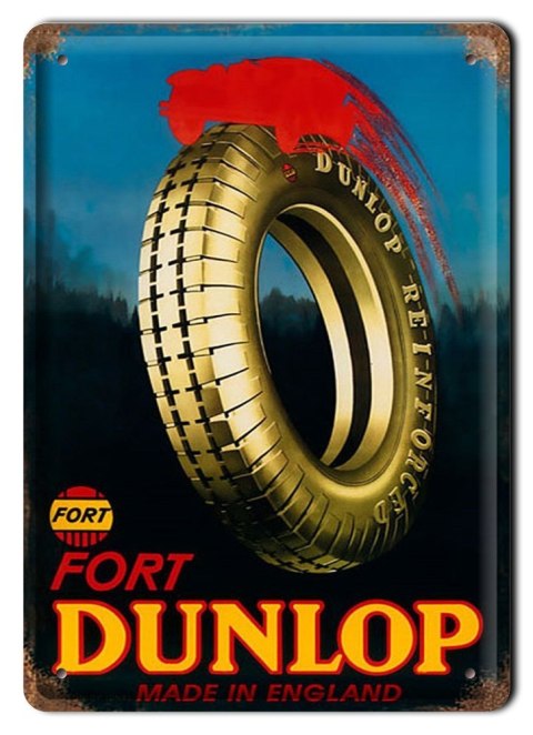 DUNLOP METALOWY SZYLD PLAKAT OBRAZEK RETRO #00245
