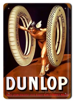 DUNLOP METALOWY SZYLD PLAKAT OBRAZEK VINTAGE #01313