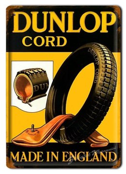 DUNLOP METALOWY SZYLD PLAKAT OBRAZEK VINTAGE #01328