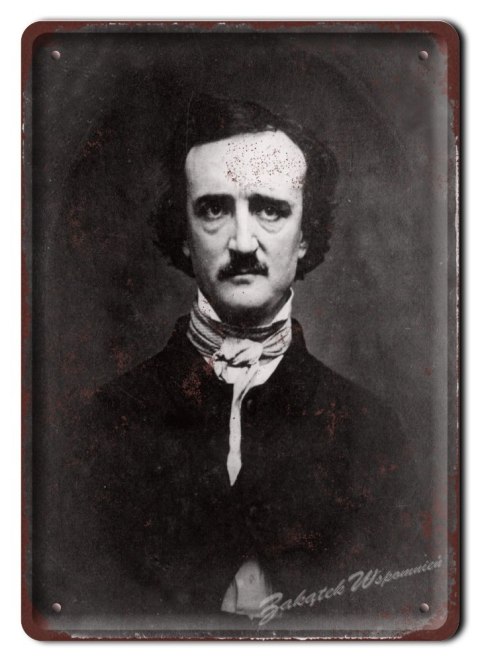 EDGAR ALLAN POE METALOWY SZYLD OBRAZEK RETRO #05477